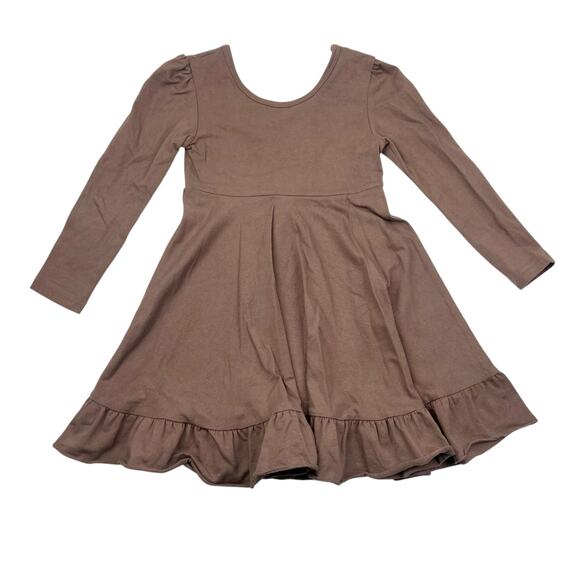 Madison Grace Brown Ruffle Dress - Picture 1 of 5